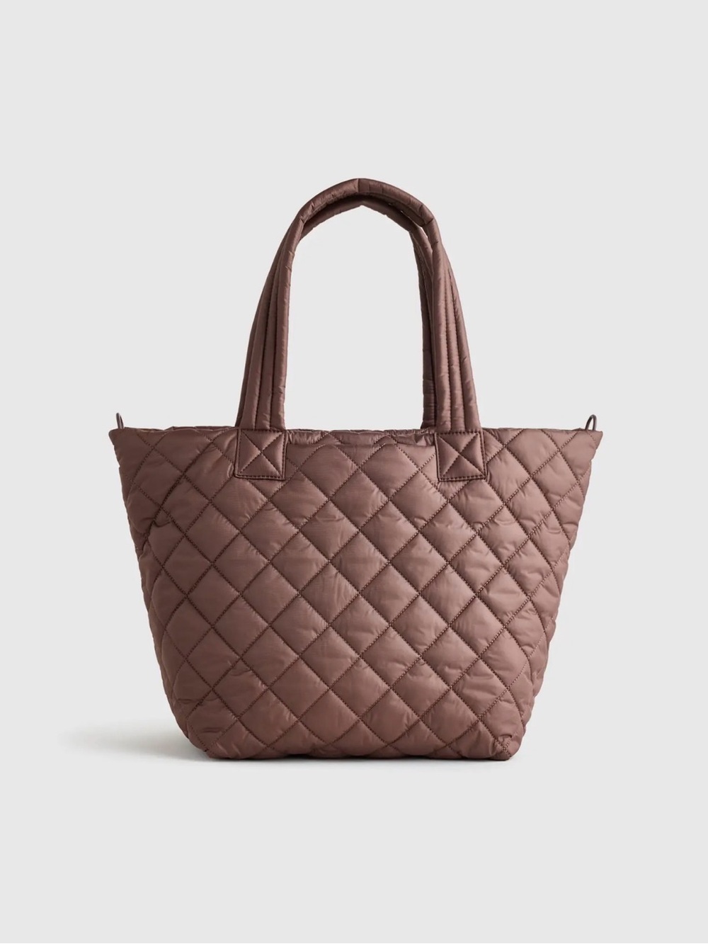 Quince Transit Quilted Carry All Tote in Taupe Brown